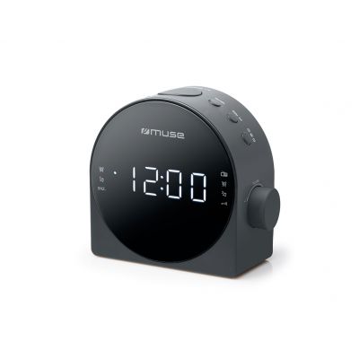 Muse | M-185CR | Dual Alarm Clock radio PLL | AUX in | Black