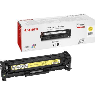 Tooner Canon 718Yellow 2900lk@5% LBP7200/7210 LBP7660Cdn LBP7680Cx MF8330/MF8340/MF8350/MF8360/MF8380 MF8540/MF8550/MF8580 MF728 MF729