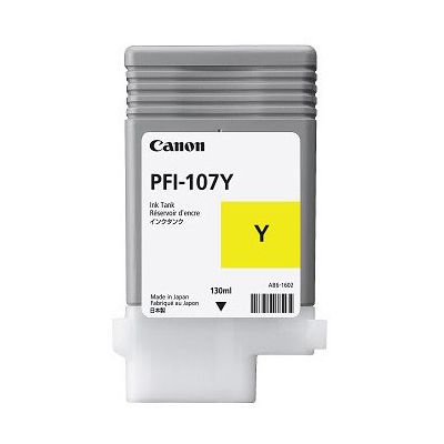 Tint Canon PFI-107Yellow (kollane) 130ml ImagePROGRAF iPF670, iPF680, iPF685, iPF770, iPF780, iPF785