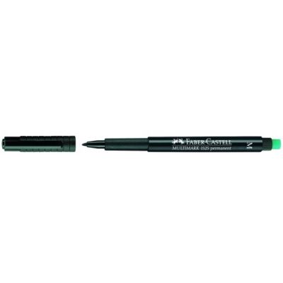 Film marker black M, Multimark permanent, Faber-Castell with eraser