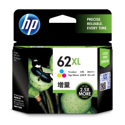 Tint HP C2P07AE 62XL Tri-color värviline 415lk Envy 5540/5549 5640/5642/5644/5663 7640/7645, Officejet 5740/5742/8040, Mobile 250/252/200