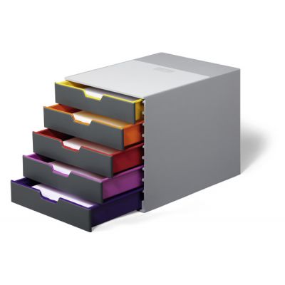 Sahtliboks lauale 5-sahtliga Varicolor 5, 280x292x356mm, hall, Durable
