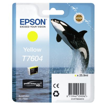 Tint Epson T7604 Yellow/kollane 25.9ml SureColor P600