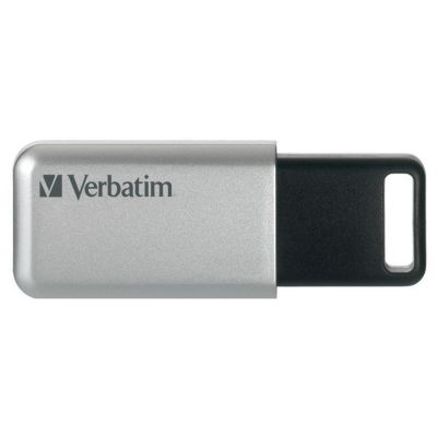 USB-mälupulk Verbatim 32GB USB3.0 Store'n' Go Secure Data Pro Flash Drive with AES 256 Hardware Encryption - Silver, PC&Mac, 2YW