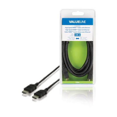 Valueline VLVB34000B20 HDMI A otsik - otsik 1.4 2m EOL
