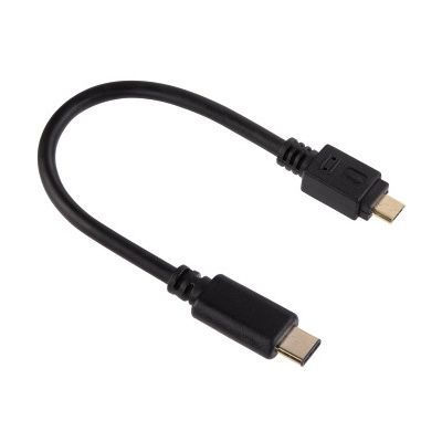 USB cable USB-C microUSB 0.75m Hama USB-C Adapter Cable - microUSB2.0, gold-plated contacts, double shielding