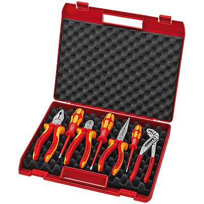 KNIPEX Tool Box  Red  Electro set 2