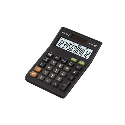 Desktop calculator Casio MS-20B - 12-digit, standard and solar battery, 147x103x29mm, Casio logic