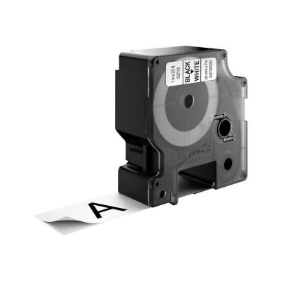 Adhesive tape Dymo 24mm, black / white D1 Tape 53713 7m