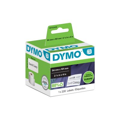 Kleepkirjalint Dymo 101x54mm, (rullis 220 etiketti) 99014 LabelWriter Address labels / Shipping / Name Badge Labels