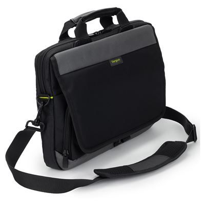 Laptop case Targus TSS866GL CityGear 14` Slim Topload Laptop Sleeve Black / black with handles and shoulder strap, 2 extra zipped pockets