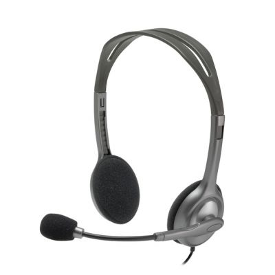 LOGITECH H111 Corded Stereo Headset - BLACK - 3.5 MM
