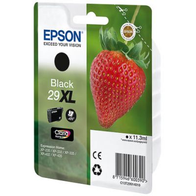 Tint Epson T2991 29XL Black 11.3ml must suur 470lk high capacity Expression Home XP-245/247, 255/257, 332, 342/345, 352/355, 435, 442/445