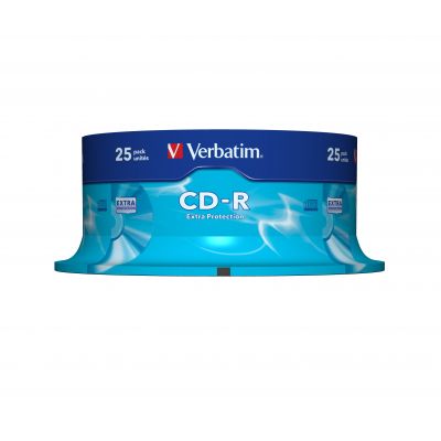 CD-R Verbatim 700Mb 80min 52x Cake 25 DataLife, Extra Protection, 25 toorikut tornis