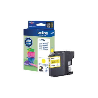 Ink Brother LC221Y Yellow DCP-J562DW, MFC-J480DW, MFC-J680DW 260 pages