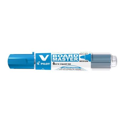 Whiteboard marker Pilot V Board Master, line 2.3mm, bullet tip, refillable, blue, BeGreen -91% recycled