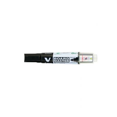 Whiteboard marker Pilot V Board Master, line 2.3mm, bullet tip, refillable, black, BeGreen -91% recycled