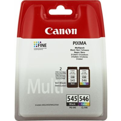 Tint Canon PG-545XL/CL-546XL Photo Value Pack paber 50lehte 10x15 glossy iP2850 MG2450/2950 MG3050/3053 MX495 TS205/305/3150/3350/3351