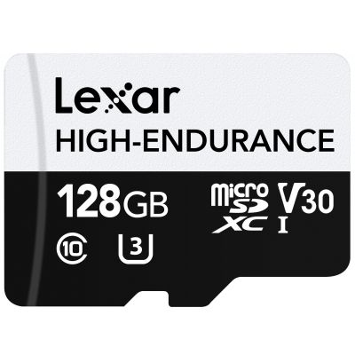 Lexar | Flash Memory Card | High-Endurance | 128 GB | microSDHC | Flash memory class UHS-I