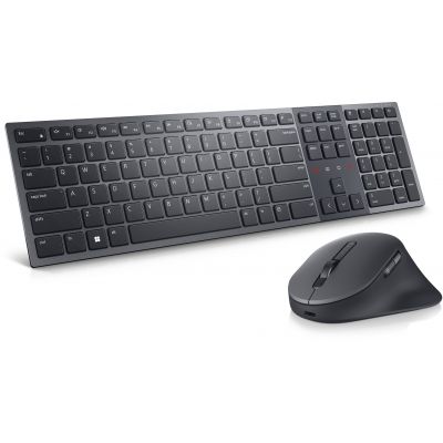 Dell Premier Collaboration Keyboard and Mouse KM900, Pan-Nordic, wireless 2.4GHz/Bluetooth5.1, USB-C charging port