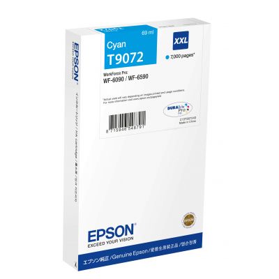 Tint Epson T9072 Cyan XXL 69ml 7000lk WorkForce Pro WF-6590/WF-6090