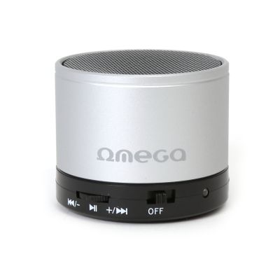 Omega juhtmevaba kõlar Bluetooth V3.0 Alu 3in1 OG47S, hõbedane (42647)