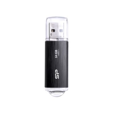 Silicon Power mälupulk 64GB Blaze B02 USB 3.2, must