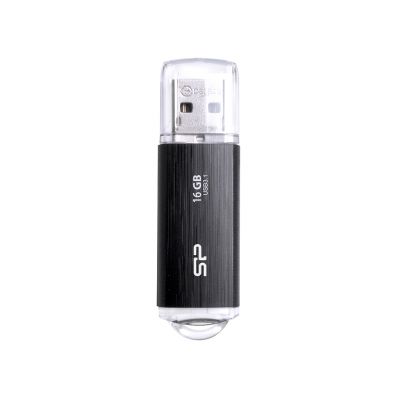 Silicon Power mälupulk 16GB Blaze B02 USB 3.2, must