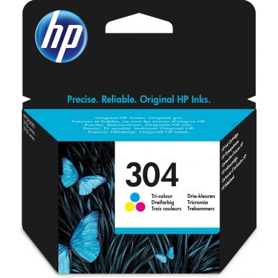 Ink HP N9K05AE # 304 - Color 100pcs @ 5 % - Deskjet 2630-2633 2652 3720-3733 3752-3758, Envy 5020-5032