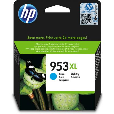 Ink HP F6U16AE HP 953XL 20ml Cyan 1600pg OJ Pro 7720.7730.7740 8210.8218 8710.8715.8718.8719.8720.8725.8730.8740.8745