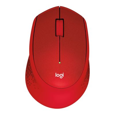 Hiir Logitech M330 Wireless Silent Plus Mouse Red/punane 2.4GHz 1000dpi AA-battery 2YW