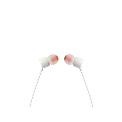 Kõrvasisesed kõrvaklapid JBL T110, valge