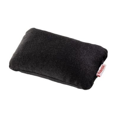 "Wrist Rest Hama ""Mouse"" Wrist Rest, black, massaging, textile covered, 134x9x96mm"