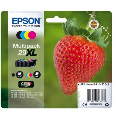 Tint Epson T2996 29XL Multipack high capacity BK 11.3ml, Yellow,Cyan,Magenta 6.4ml XP-245/247, 255/257, 332, 342/345, 352/355, 435, 442/445