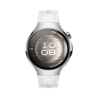 Huawei Watch 5 (42mm), Fluorelastomer White strap, Metal body, Soc-L19L