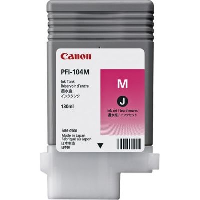 Tint Canon PFI-104Magenta 130ml iPF600/700-series imagePROGRAF iPF650, iPF655, iPF750, iPF755, iPF760, iPF765