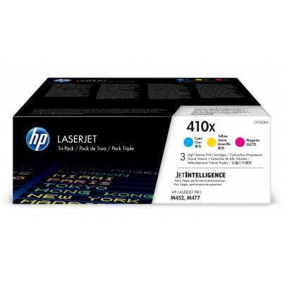 Tooner HP CF252XM 410X Cyan-Magenta-Yellow 3-pack, HP Color LaserJet Pro M377/M452/M477