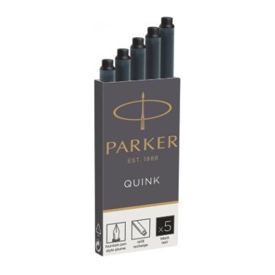 Ink balloon PARKER Qu, 5pcs / pack, black pen