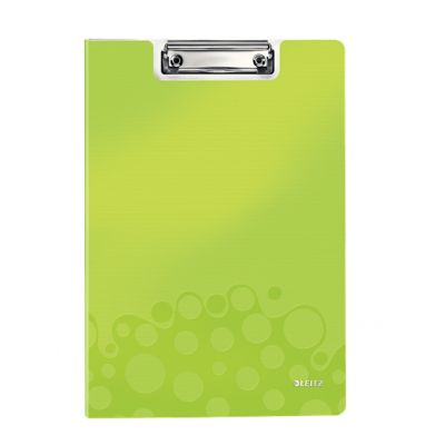 Writing pad with cover A4 metallic green Leitz WOW