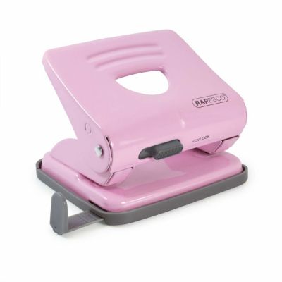 Hole Punch Rapesco 825 Metal, Candy Pink, 25 sheets