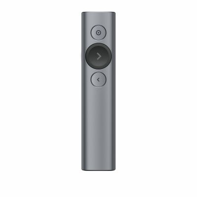 Logitech Spotlight Virtual Presenter Remote Slate - View and zoom in on a PC slide show, fast battery charging