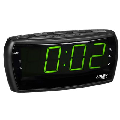 Adler | AD 1121 | Alarmclock Radio | Black | Alarm function