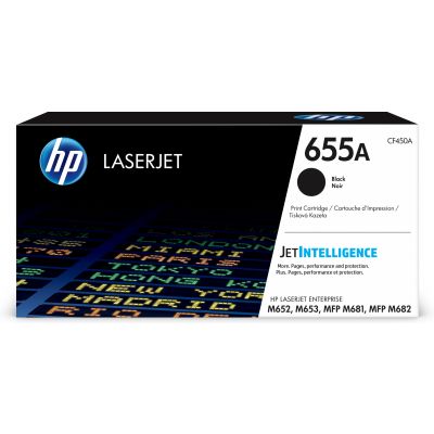 "Toner HP 655A CF450A Black / Black 12500pcs Color LaserJet Enterprise M652 / M653