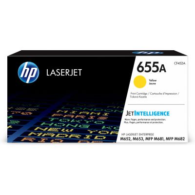 "Toner HP 655A CF452A Yellow 10500p Color LaserJet Enterprise M652 / M653
