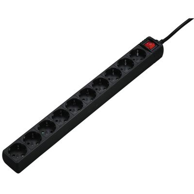 Pikendusj. Hama 10-Way, Switch, Black, 3m