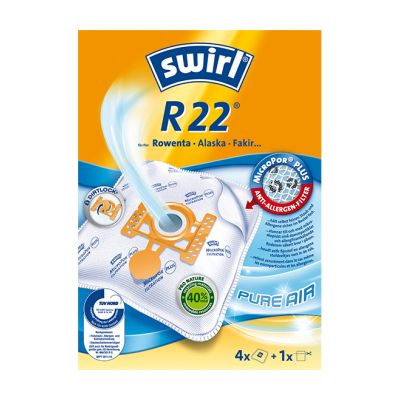 Tolmukott Swirl R22MP Micropor (4tk pakis, lisaks mootori filter) MicroPor Plus Anti-Allergen-Filter