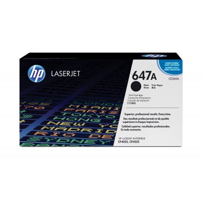 Tooner HP CE260A No.647 black/must 8500lk - Color Laserjet CP4025/CP4520/CP4525, CM4540-seeriale