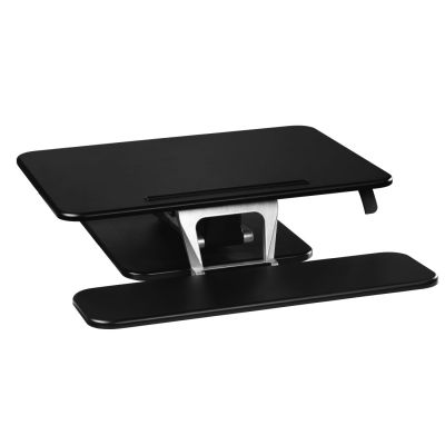 Ergonomic workplace Hama Sit-Stand Desk M, black, height reg 18-43cm, 80x52x18cm, max 15kg