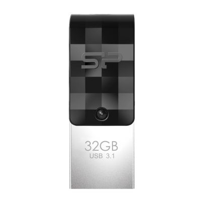 Silicon Power mälupulk 32GB Mobile C31, must
