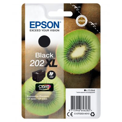 Ink Epson 202XL Black 13.8ml Expression Premium XP-6000, XP-6005, XP-6100, XP-6105